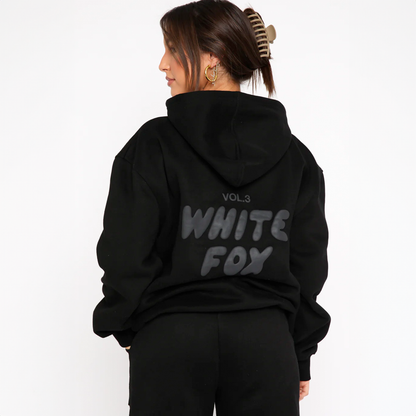 Oversized White Fox Sweatsuit